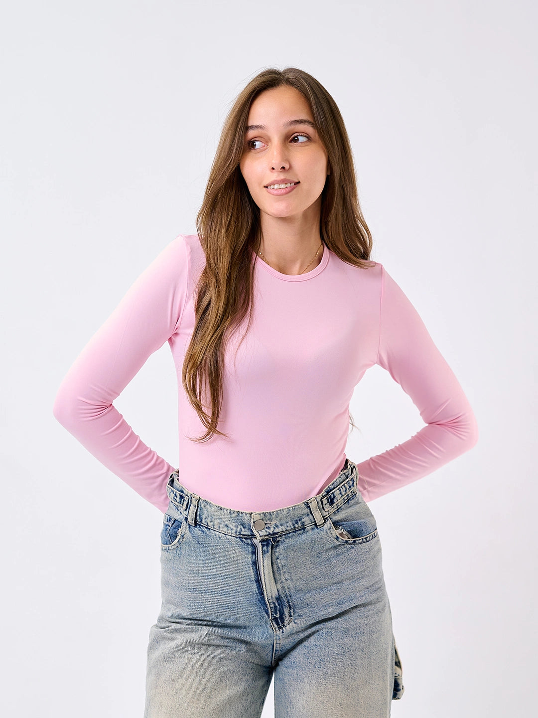 Bodysuit-Top Pink